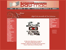 Tablet Screenshot of baumannmachinery.com